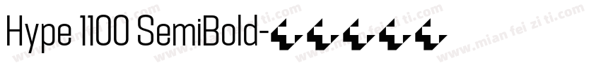 Hype 1100 SemiBold字体转换